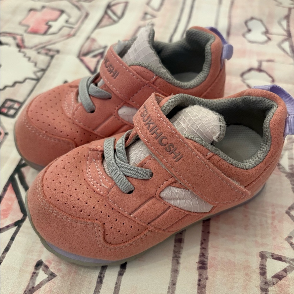 tsukihoshi pink toddler shoe size 7